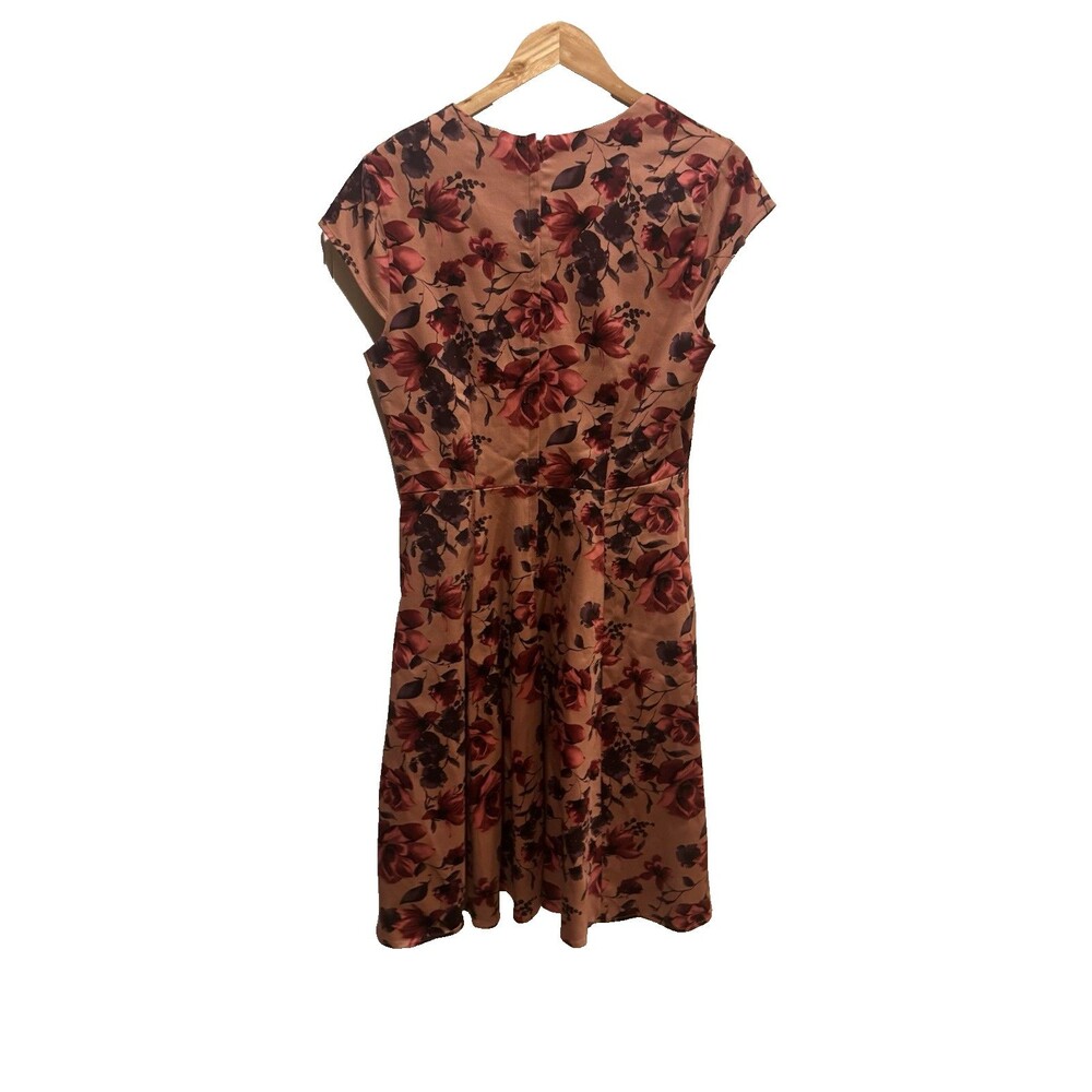 Eva Rose Cotton Spandex Multicolor Floral Sleeveless Dress Sz XL